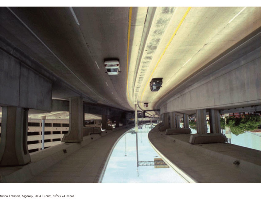 ﻿Michel Francois, Highway, 2004. C-print, 50-3⁄8 x 74 inches.